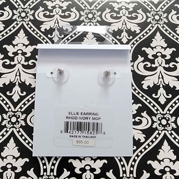 Ellie Mother of Pearl Stud Earrings - Picture 3 of 3